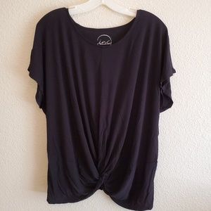 INC Twisted Black Shirt